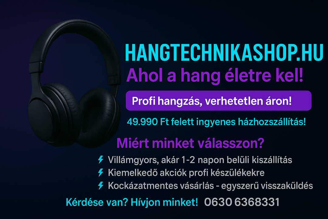 Hangtechnikai webáruház