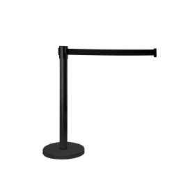   EUROLITE Kihúzható Szalagos Kordonos Oszlop – 2,9 m Fekete Szalag