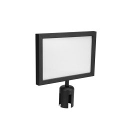   EUROLITE Információs / Jelző Tábla Kordonhoz – 317×215 mm, Fekete