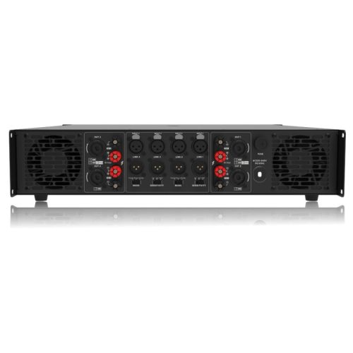 HELVIA ZEUS 4800-H 4 csatornás végerősítő – hátlap és csatlakozók