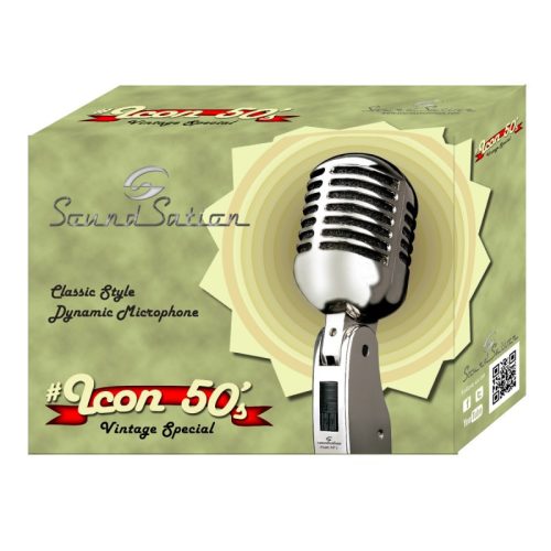 SOUNDSATION Icon 50's - Vintage stílusú dinamikus mikrofon