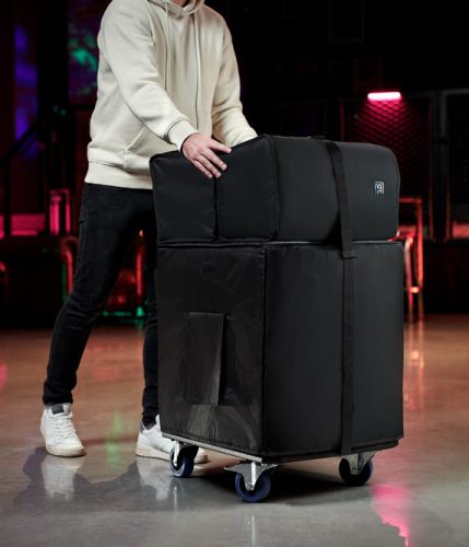 LD Systems DAVE 12 G4X BAG SET kerekes szállítólap és védőhuzat készlet a DAVE 12 G4X rendszerhez