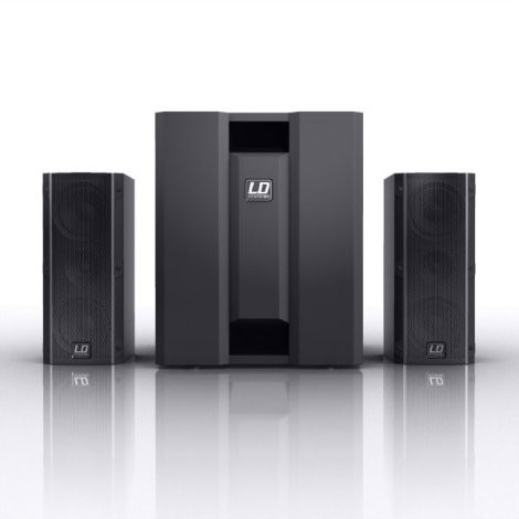 LD Systems DAVE 8 ROADIE hordozható 8”-os aktív multimédia rendszer 3-csatornás keverővel