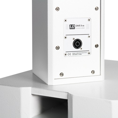 LD Systems DAVE 8 XS W aktív, kompakt 8"-os PA rendszer, fehér