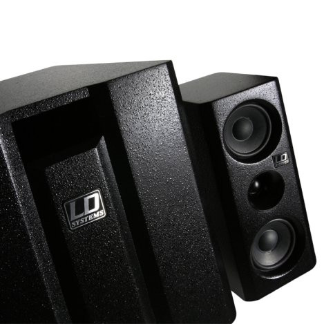 LD Systems DAVE 8 XS aktív, kompakt 8"-os PA rendszer, fekete