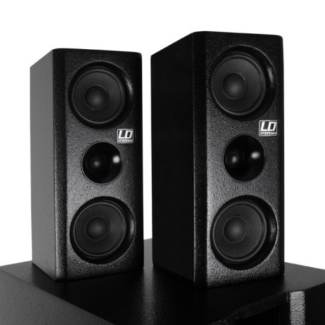 LD Systems DAVE 8 XS aktív, kompakt 8"-os PA rendszer, fekete