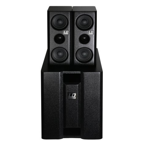 LD Systems DAVE 8 XS aktív, kompakt 8"-os PA rendszer, fekete