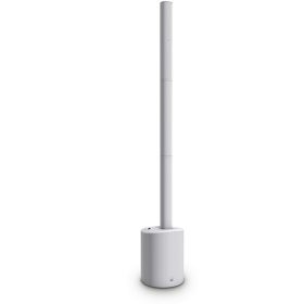   LD Systems MAUI 5 GO W kompakt akkumulátorról működő aktív PA torony rendszer, beépített keverő és Bluetooth, fehér