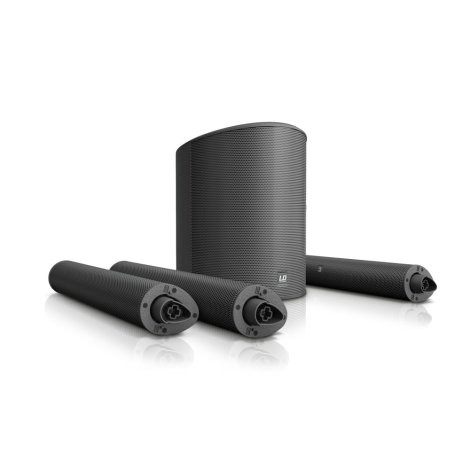 LD Systems MAUI 5 kompakt aktív PA torony rendszer, beépített keverő és Bluetooth, fekete