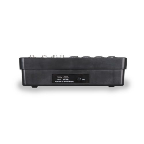 Soundsation MIOSTREAM6 – 6 csatornás keverő USB hangkártyával, Bluetooth, OTG és digitális effektekkel