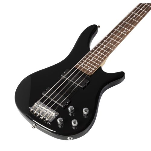 SOUNDSATION GUNBARREL-5 BK - 5 Húros elektromos basszusgitár hídra és nyakra szerelt pickuppel