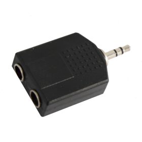   Soundsation SADA042-1 – 3,5 mm sztereó jack apa–2×6,3 mm sztereó jack anya adapter