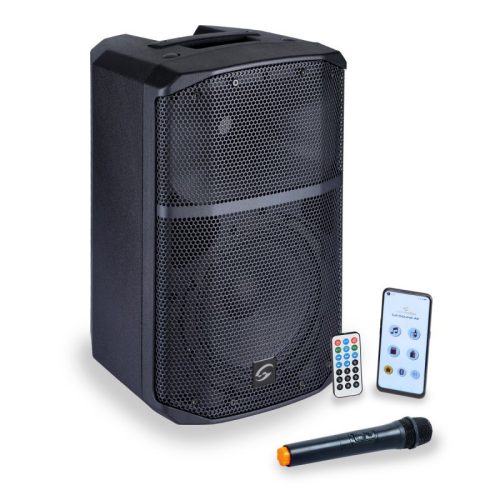 SOUNDSATION PROVIBE 8AIR – Hordozható akkumulátoros 8"-os Bluetooth PA hangfal mobilalkalmazással (250W)