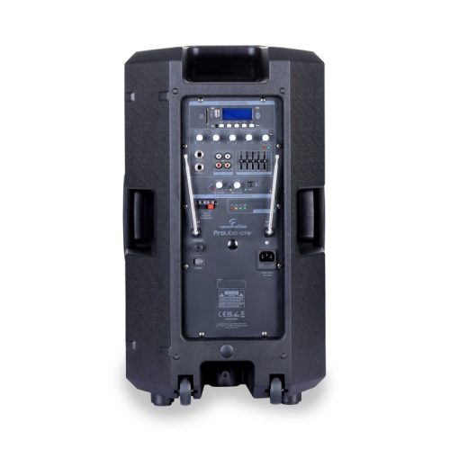 Soundsation ProVibe 12AIR – Akkumulátoros, 12"-os hordozható PA rendszer Bluetooth-szal és kerekekkel