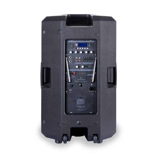 Soundsation ProVibe 15AIR – 15"-os hordozható akkumulátoros PA rendszer Bluetooth-szal és kerekekkel