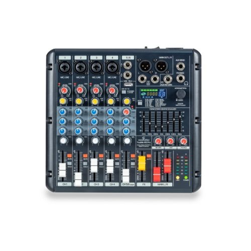 Soundsation YOUMIX 410 PRO – 6 csatornás keverő 99 effekttel, Bluetooth és USB hangkártyával
